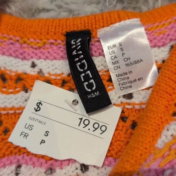 NWT H&M Vibrant Knit Crop Top - Picture 6 of 6